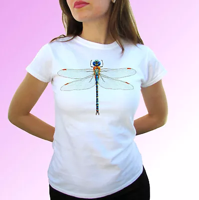 Buy Dragonfly T Shirt Tee Insect Design Top Animal Gift Mens Womens Kids Baby Sizes • 9.99£