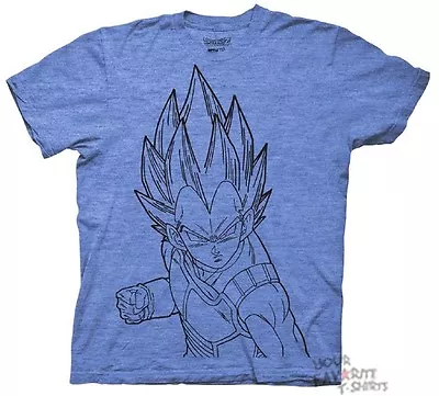 Buy Dragon Ball Z Vegeta Line Art Dbz Anime Adult T-Shirt • 36.92£