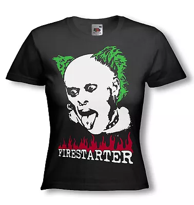 Buy KEITH FLINT FIRESTARTER T-SHIRT - THE PRODIGY - Tribute - Ladies Tee And Strap  • 15.99£