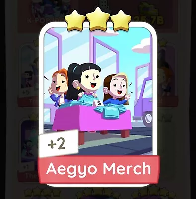 Buy Aegyo Merch - Monopoly Go - 3 Star Sticker - FAST DELIVERY • 1.26£