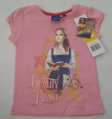 Buy Disney Girl's Short Sleeve Round Neck Beauty And The Beast T.Shirt Age 6 Years  • 8.99£