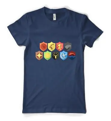 Buy Game Of Thrones Shield House Terrority Crown Personalised Unisex Adult T Shirt • 14.49£