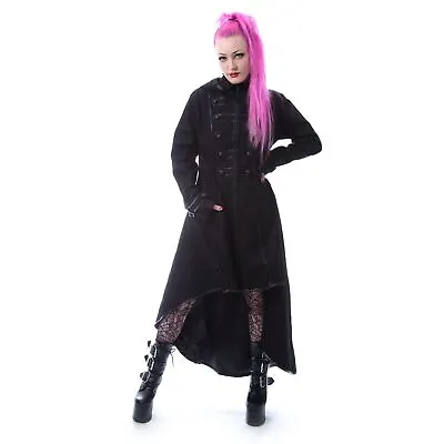 Buy Chemical Black Bluebell Coat Black Ladies Goth Emo Punk Long Alternative • 87.99£