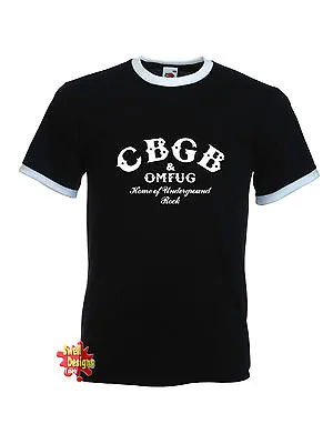 Buy CBGB Underground Rock CBGBs Punk Ringer Retro T Shirt All Sizes • 14.99£