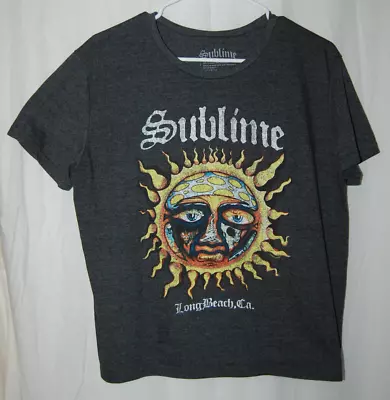 Buy Sublime Long Beach Ca. Sun Face Logo Shirt Women's Large • 11.37£