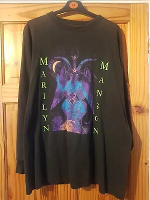 Buy Marilyn Manson Vintage Long Sleeve Xl 1996 Shirt 'when I'm God Everyone Dies'... • 600£