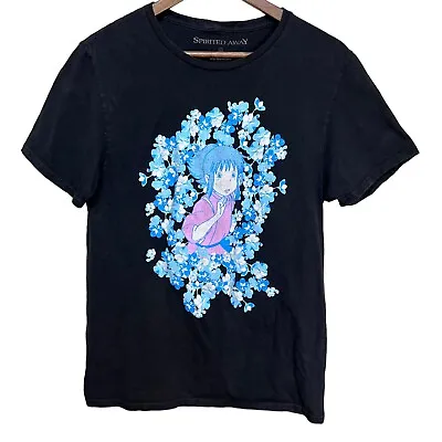 Buy Black Spirited Away T Shirt Baby Tee Y2k Size Medium Studio Ghibli Women’s Top • 11.37£