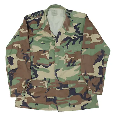 Buy GOLDEN MANUFACTURING CO Woodland Long Mens Military Jacket Green Camouflage L • 19.99£