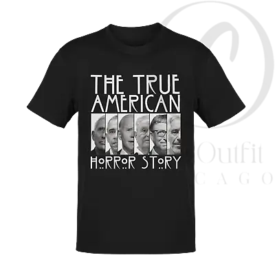 Buy Funny Biden American Horror Story T Shirt Anti Democrat Ultra Maga Trump Shirt • 15.99£