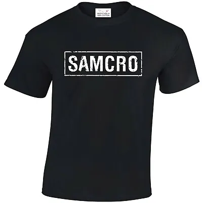 Buy Samcro Inspired Unisex Top Tee  Anarchy Harley Design T Shirt Biker  • 7.99£