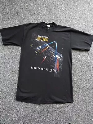 Buy Star Trek First  Contact - Resistance  Is Futile T-shirt  Men’s - Used • 12£
