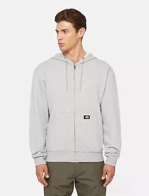 Buy Dickies Adults Hoodie Everyday Fleece Zip Grey UK Size • 44£