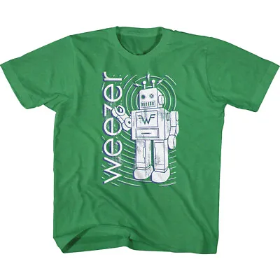 Buy Weezer Band Logo Space Robot Youth T Shirt Rock Music Merch • 18.25£
