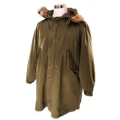 Buy Vintage Us Army M51 Fishtail Parka 1950s Coyote Fur W Liner Size Medium Long • 473.62£