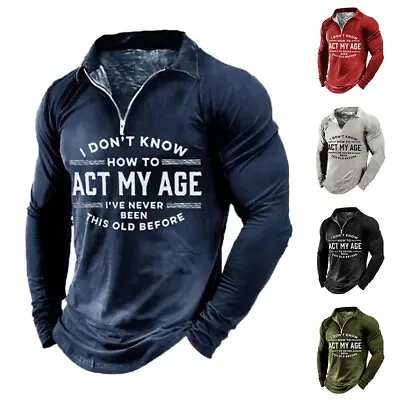 Buy Fashionable Men's Hoodie Pullover Sweatshirt With Zip Up And Long Sleeve • 12.94£