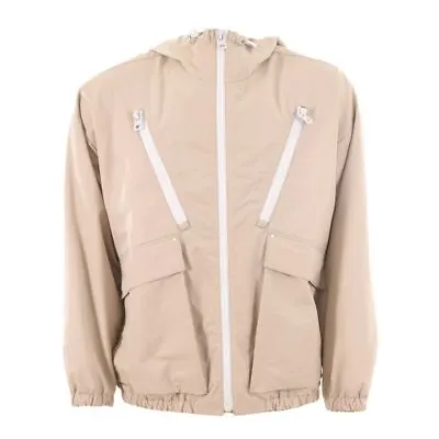 Buy HUGO BOSS Jacket Light Beige Hooded Oversized Size Medium MA 257 • 129£