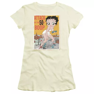 Buy Betty Boop  Attack Of The 50 Ft. Boop  Girl's Junior Babydoll Tee • 30.52£