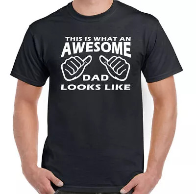 Buy Awesome Dad - Mens Funny T-Shirt Present Gift Fathers Day Birthday • 10.94£
