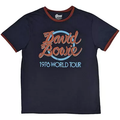 Buy David Bowie 1978 World Tour Ringer T Shirt • 17.95£