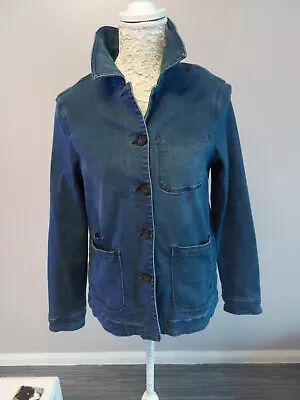 Buy Joules Fitted Alice Denim Jacket Size Small Blue • 19.99£