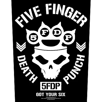 Buy FFDP Back Patch: GOT YOUR SIX: Album 5FDP Five Finger Death Punch Official Merch • 8.95£