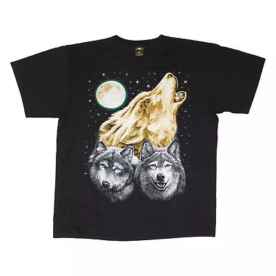 Buy ALADDIN Wolf Mens T-Shirt Black L • 9.99£