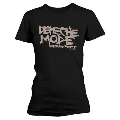 Buy Depeche Mode People Are People Black Womens Fitted T-Shirt NEW OFFICIAL • 16.39£