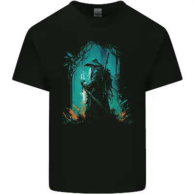 Buy A Wizard In A Fantasy Forest Warlock Kids T-Shirt Childrens • 7.99£