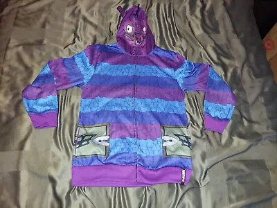 Buy Fortnite Llama Full Zip Cosplay Halloween Hooded Sweatshirt Youth XXL Jacket EUC • 14.99£