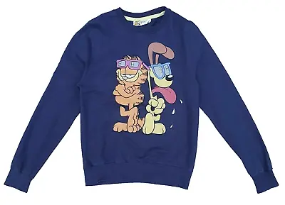 Buy Vintage Garfield Odie Graphic Print Sweatshirt Blue (Size Large) PAWS Merch • 30£