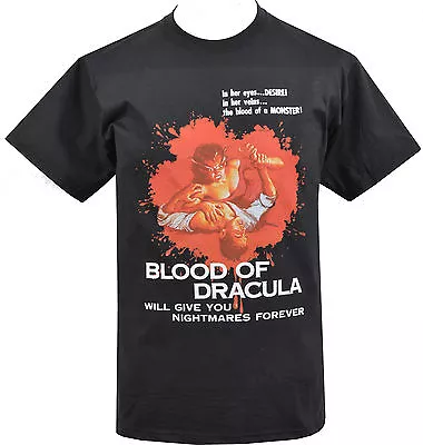 Buy Blood Of Dracula Mens T-Shirt Vintage Horror B-Movie Vampire Halloween S-5XL • 20.50£
