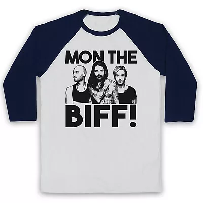 Buy Biffy Clyro Band Members Unofficial Mon The Biff! Rock 3/4 Sleeve Baseball Tee • 23.99£