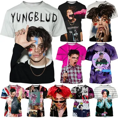 Buy Hip Hop Singer Yungblud 3D Print Womens/mens Short Sleeve T-Shirt Casual Top Tee • 10.79£