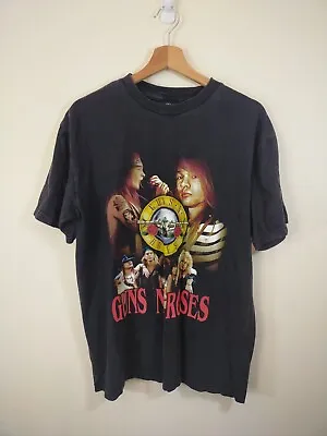 Buy Rock@Tees Guns 'N' Roses Rose Logo Double Sided Print T-shirt XL Rare Axl UK PP • 9.95£