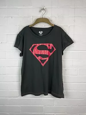 Buy Superman Graphic Black T-Shirt S #Initials • 2.99£