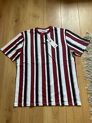 Buy FILA Mens XL Size Graphic Jon Stripe T Shirt With Logo New  • 12.99£