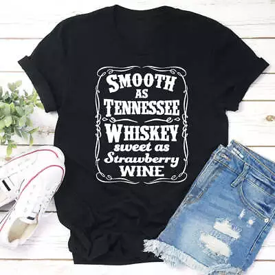 Buy UK Smooth As Tennessee Whiskey T Shirt Tee • 9.79£