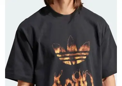 Buy Adidas Originals X KORN Flame Tee Black Size Medium • 60£