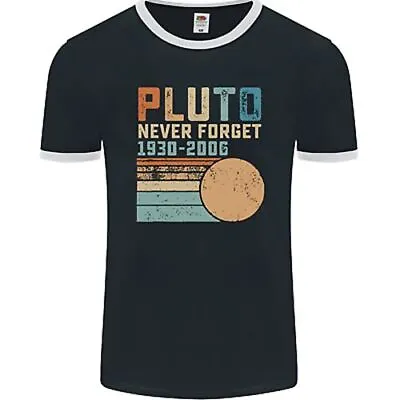 Buy Pluto Never Forget Space Planet Astronomy Mens Ringer T-Shirt FotL • 11.49£