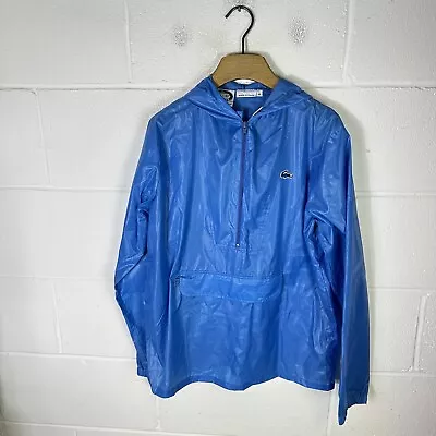 Buy Vintage Izod Lacoste Jacket Mens Medium Blue Anorak Smock Nylon Croc 90s 80s • 53.95£
