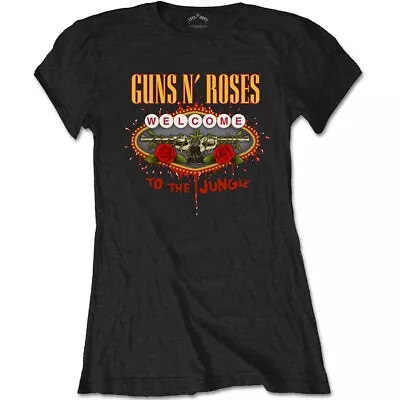 Buy Ladies Guns N' Roses Welcome To The Jungle Official Tee T-Shirt Womens Girls • 15.99£