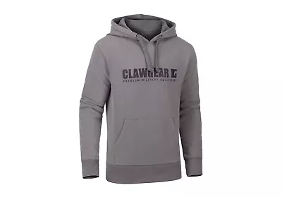 Buy Claw Gear Logo Fleece Hoodie Wolf Grey Iconic Logo Design • 46.49£