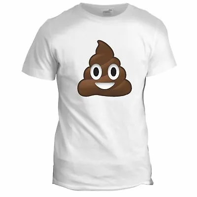 Buy Poo Poo Face T-Shirt  Emoticon Funny Geek Gift Present Secret Santa Xmas Tee • 6.99£