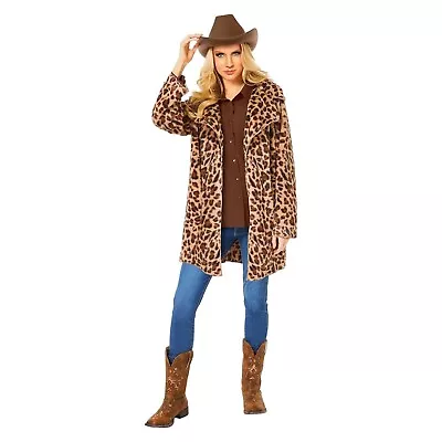 Buy Yellowstone Beth Dutton Cheetah Jacket Adult Costume • 74.62£