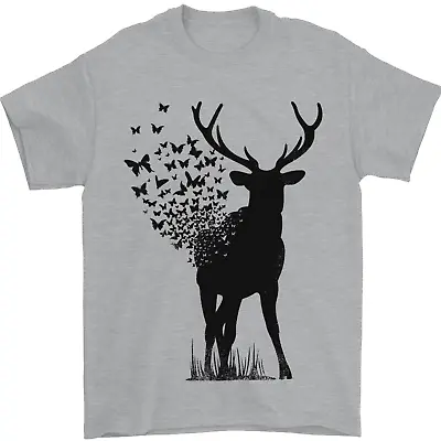 Buy Abstract Butterfly Deer Ecology Environment Mens T-Shirt 100% Cotton • 8.49£