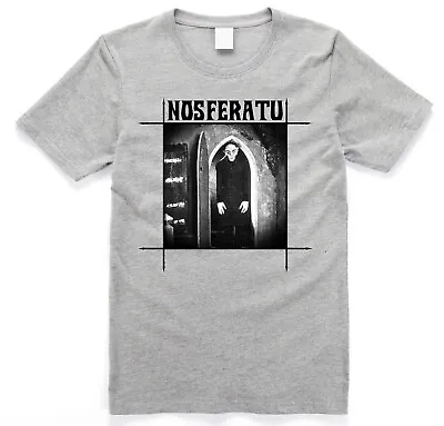 Buy Nosferatu A Symphony Of Horror Cult Vampire T Shirt Grey • 19.49£
