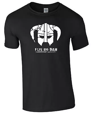 Buy Fus Ro Dah Skyrim Inspired Gaming Unisex Kids/adults Top T-shirt • 14.99£