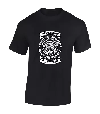 Buy Skull Gun Soldier Mens T Shirt Cool Soldier Army Military Veteran Design Top • 8.99£