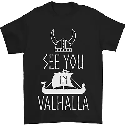 Buy See You In Valhalla The Vikings Norse Odin Mens T-Shirt 100% Cotton • 12.48£