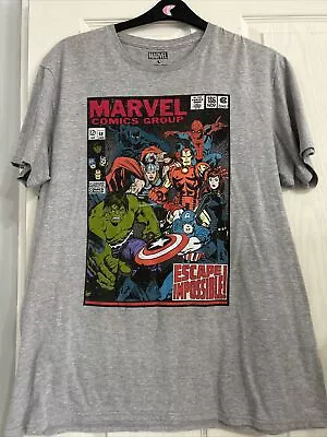 Buy Marvel Shirt Featuring Comic Book Picture Of The Avengers • 1.99£